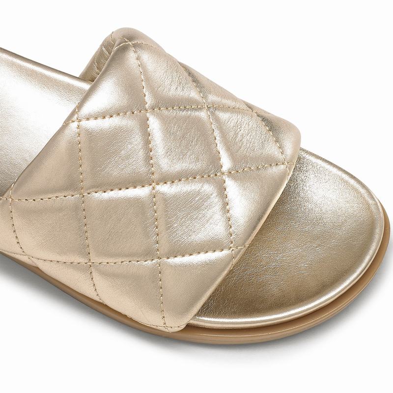 Russell And Bromley Quiltsoft Mules Skor Dam Metallic | GVQ7854CF