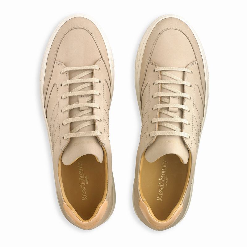 Russell And Bromley Retrospect Låga Sneakers Herr Khaki | QEM2661VN