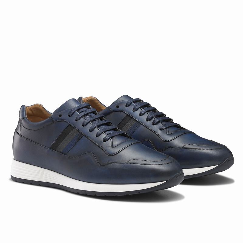 Russell And Bromley Run Time Låga Sneakers Herr Blå | FNG5275IY