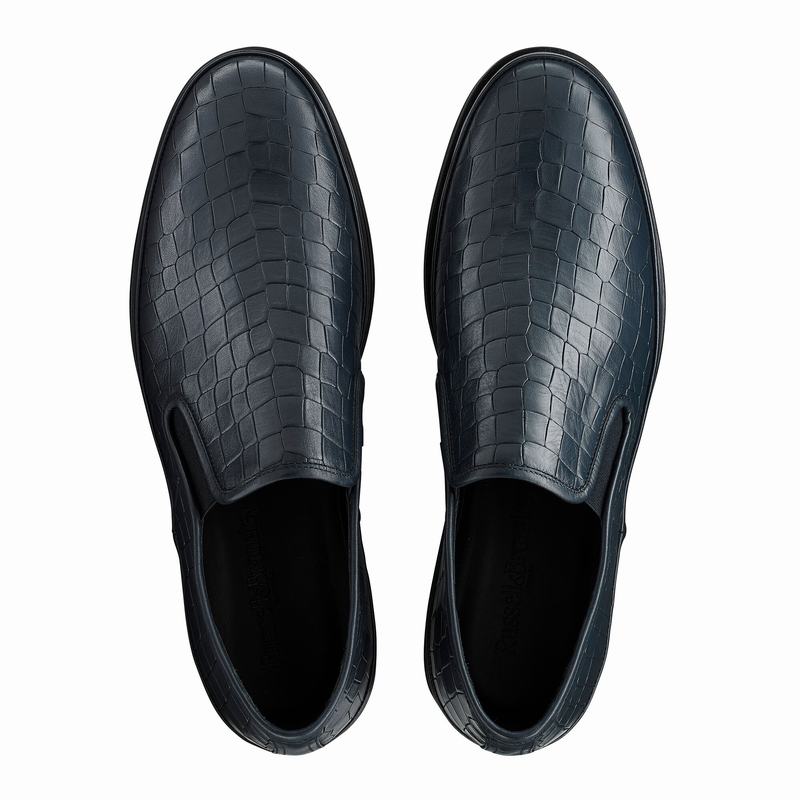 Russell And Bromley Sanmarino Slip On Skor Herr Blå | WXL1210HL