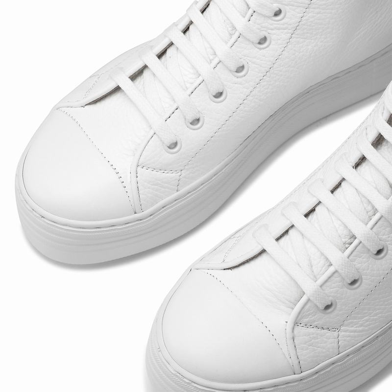 Russell And Bromley Saturn Hi Höga Sneakers Dam Vita | XRF5857GA