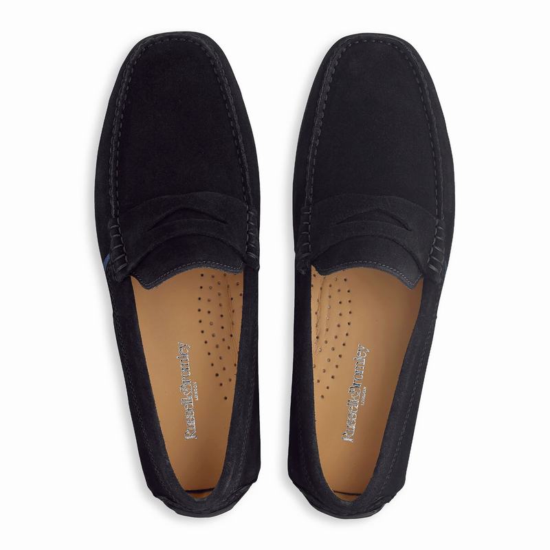 Russell And Bromley Soft Wear Mockasiner Herr Svarta | IVB7311EV