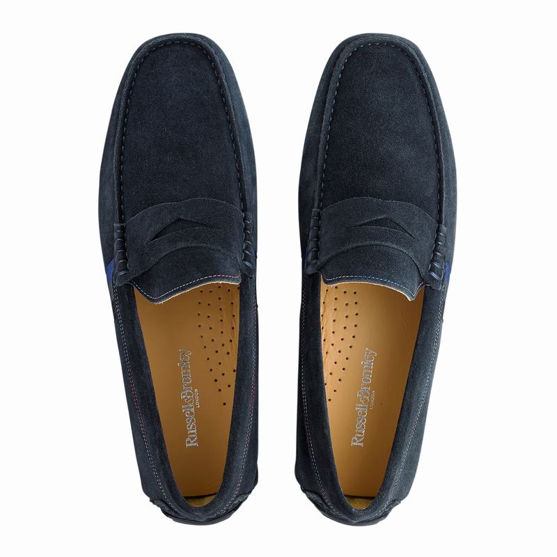 Russell And Bromley Soft Wear Mockasiner Herr Blå | JOO8147DS