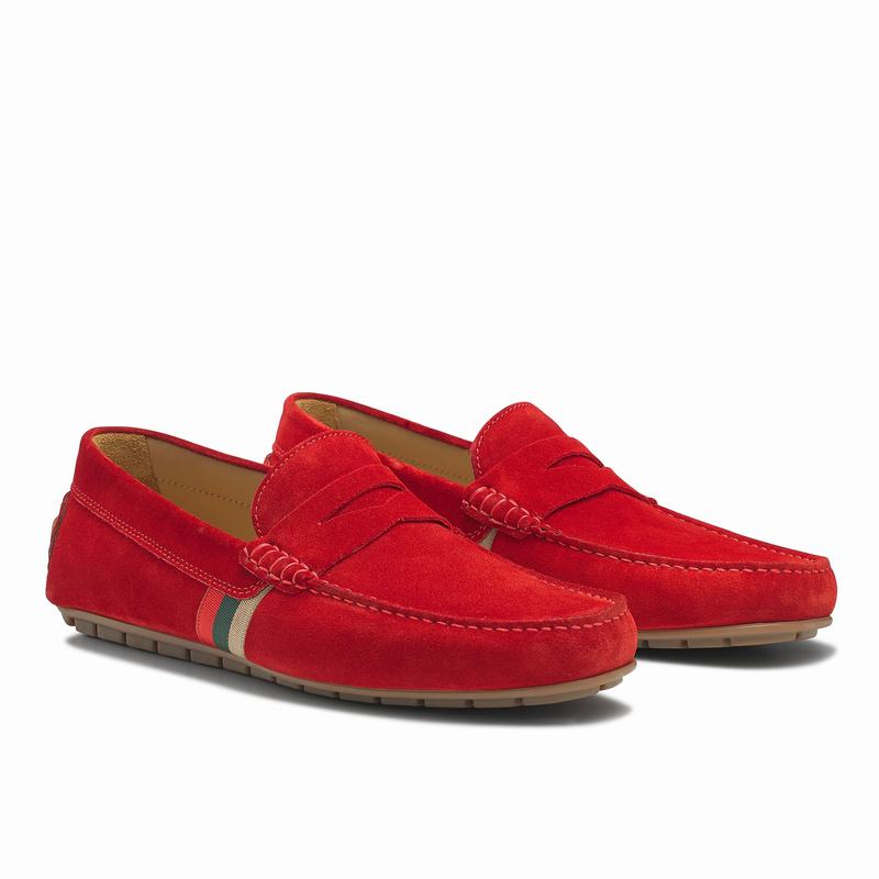 Russell And Bromley Soft Wear Mockasiner Herr Röda | URH9786BP