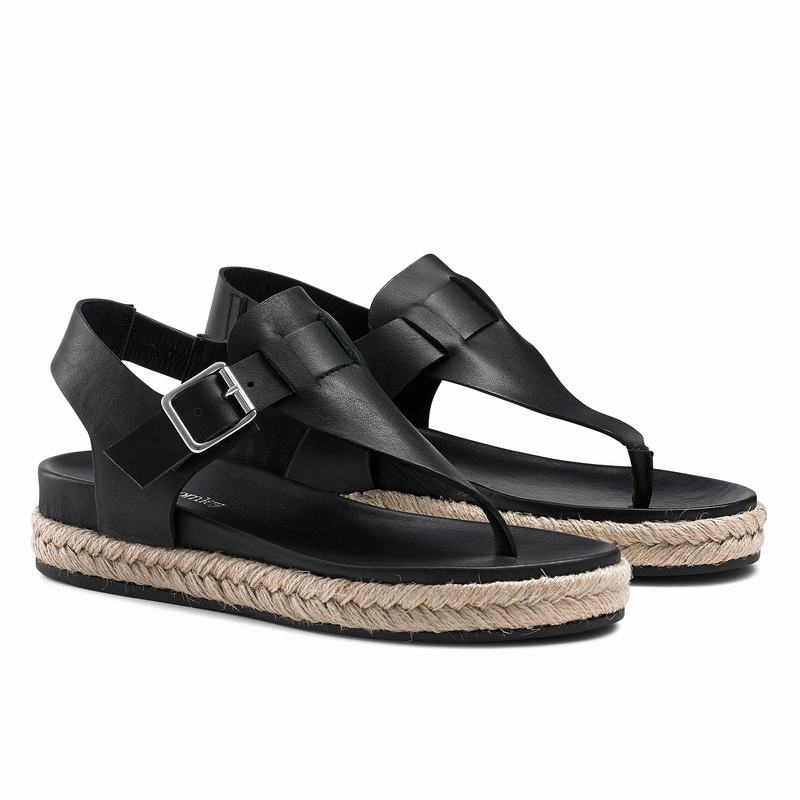 Russell And Bromley Surfside Espadrille Dam Svarta | YXI2678ET