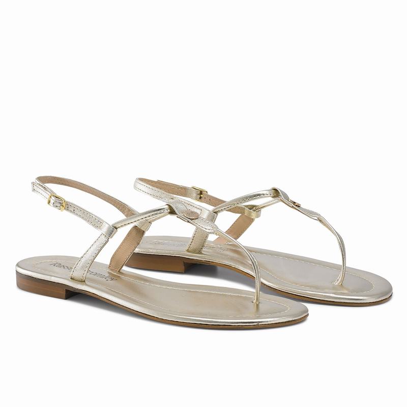 Russell And Bromley Thongbird Sandaler Dam Metallic | BYI6050AL