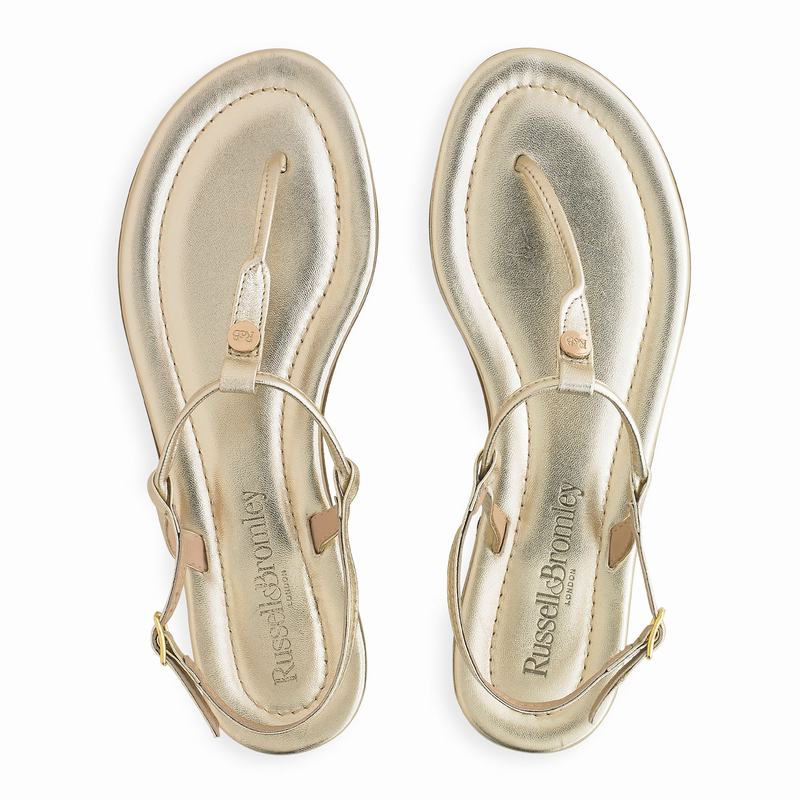 Russell And Bromley Thongbird Sandaler Dam Metallic | BYI6050AL