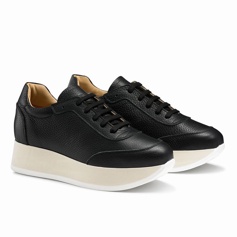 Russell And Bromley Throwback Plattform Sneakers Dam Svarta | DKU9216QK