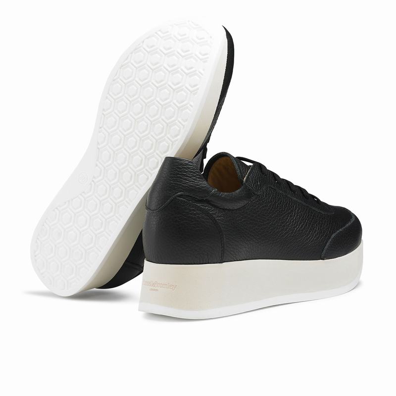 Russell And Bromley Throwback Plattform Sneakers Dam Svarta | DKU9216QK