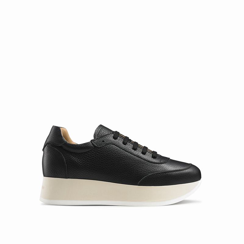 Russell And Bromley Throwback Plattform Sneakers Dam Svarta | DKU9216QK