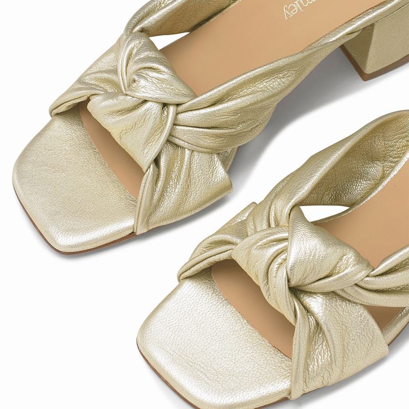 Russell And Bromley Top Knot Kilklack Sandaler Dam Metallic | GHR7221LK