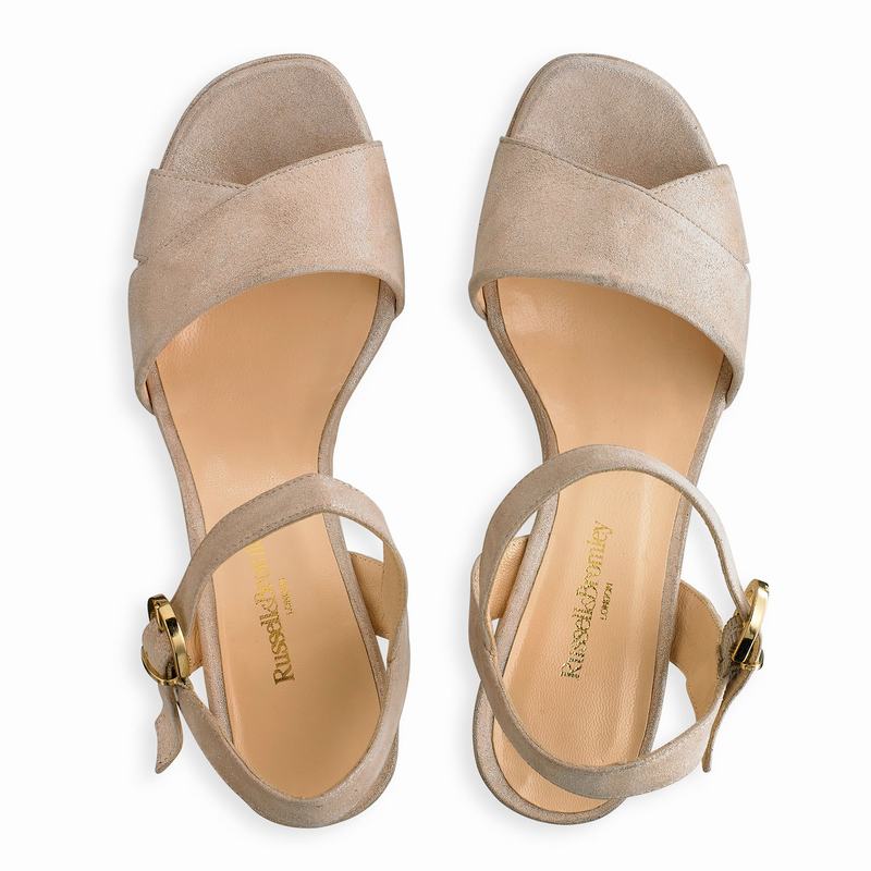 Russell And Bromley Topform Kilklack Sandaler Dam Metallic | VFV3346JA