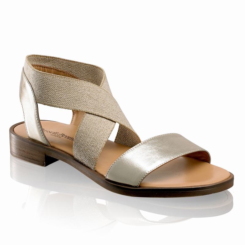 Russell And Bromley Tribeca Sandaler Dam Metallic | UXM955WS