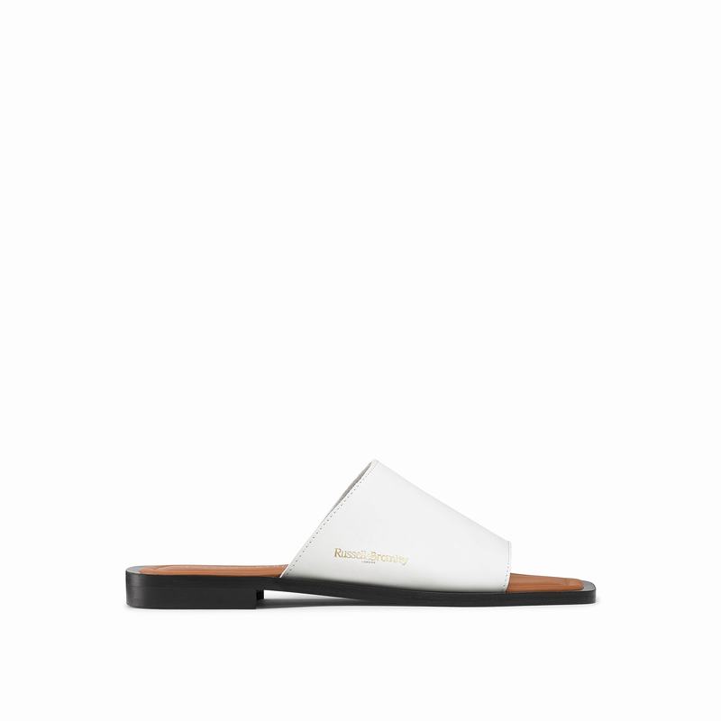 Russell And Bromley Tropez Mules Skor Dam Vita | SUO7364PK