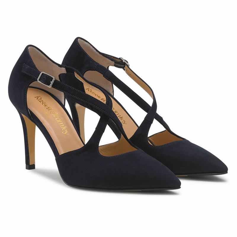 Russell And Bromley Xtra Hi Pumps Dam Blå | BGO4250SR