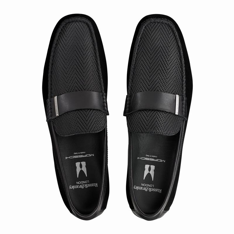 Russell And Bromley Yoga Mockasiner Herr Svarta | CTP7318QZ