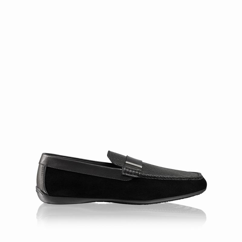 Russell And Bromley Yoga Mockasiner Herr Svarta | CTP7318QZ