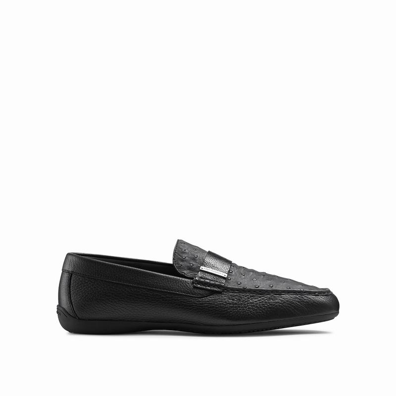 Russell And Bromley Yoga Mockasiner Herr Svarta | JMQ2719DW