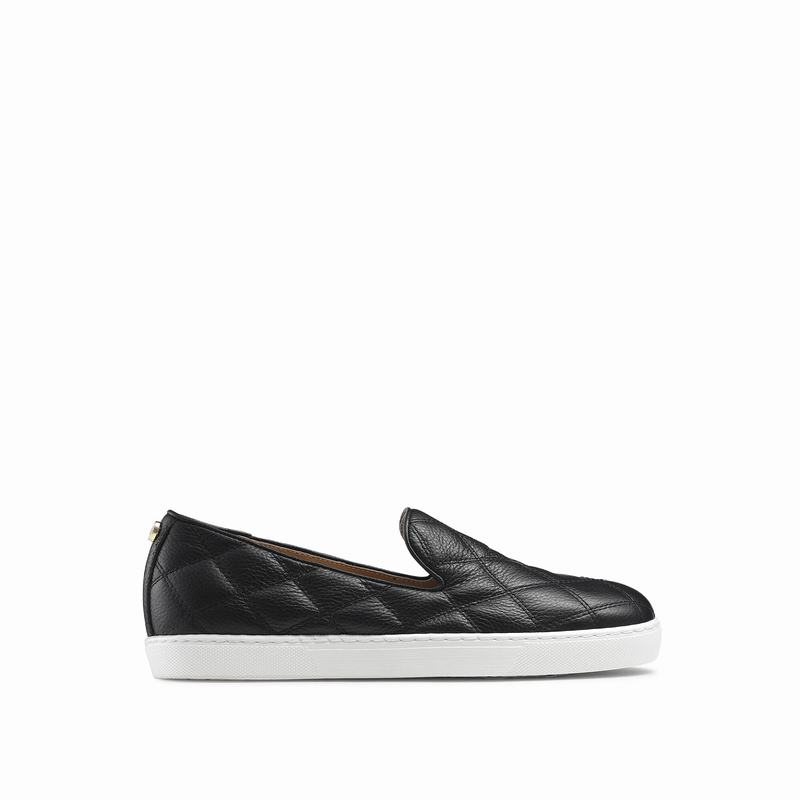 Russell And Bromley Casaquilt Slip On Sneakers Dam Svarta | DQZ7262OZ