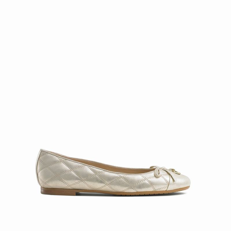 Russell And Bromley Charming Ballerina Dam Metallic | NXQ528SJ