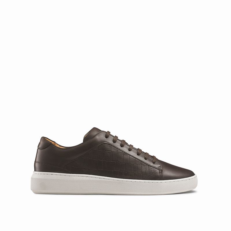 Russell And Bromley Clear Run Låga Sneakers Herr Bruna | AIN2623TU