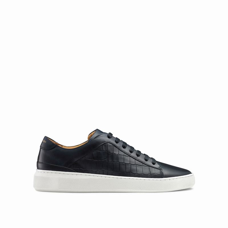 Russell And Bromley Clear Run Låga Sneakers Herr Blå | CZG4058EE