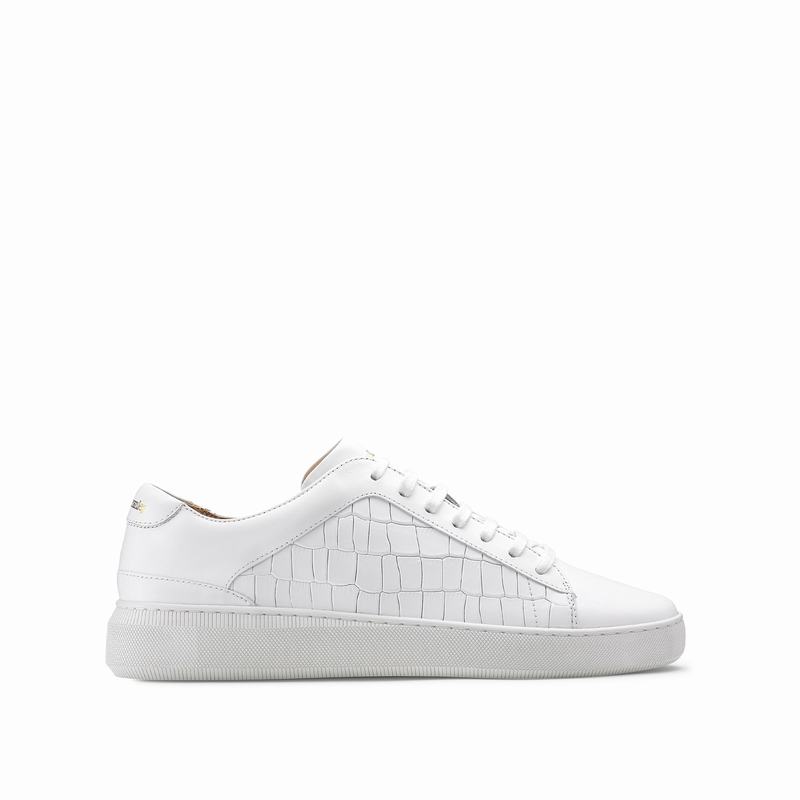 Russell And Bromley Clear Run Låga Sneakers Herr Vita | RZK9968HJ