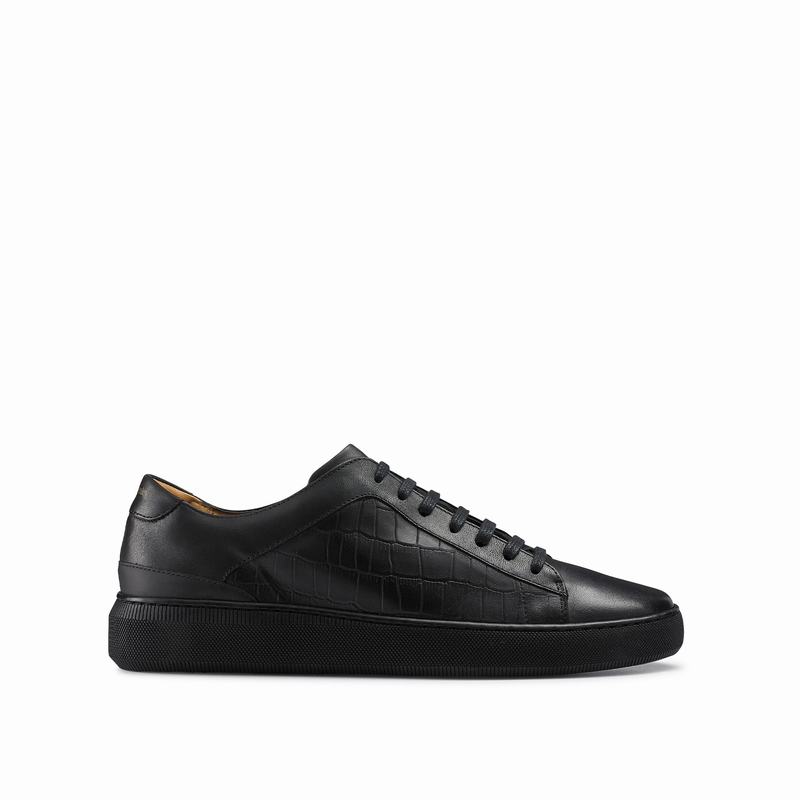 Russell And Bromley Clear Run Låga Sneakers Herr Svarta | ZWA6412CH