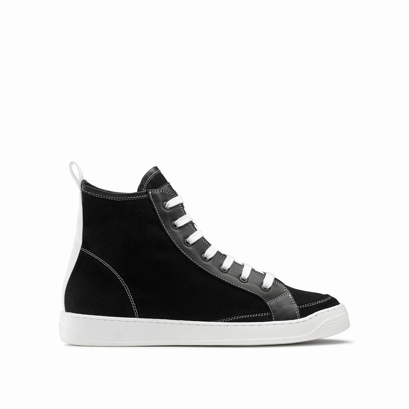 Russell And Bromley Home Run M Höga Sneakers Herr Svarta | ZFT457RV