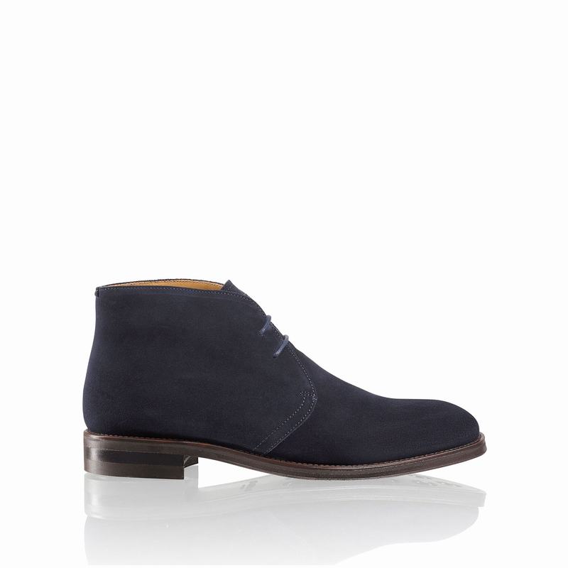 Russell And Bromley Jermyn Ökenboots Herr Blå | XGB3175XB