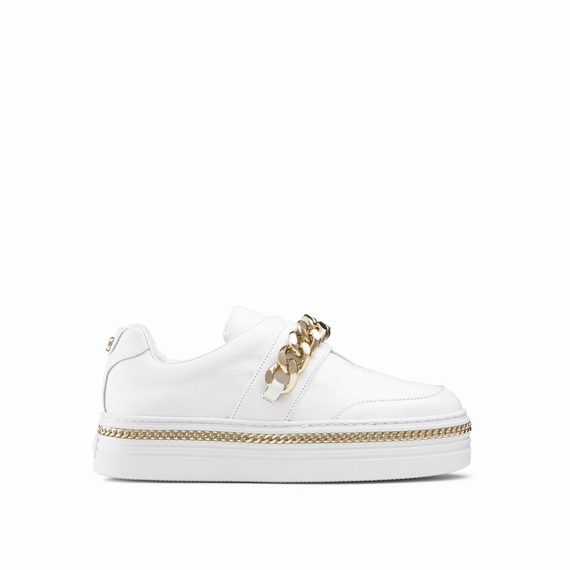 Russell And Bromley Lockchain Plattform Sneakers Dam Vita | UCQ1024RQ