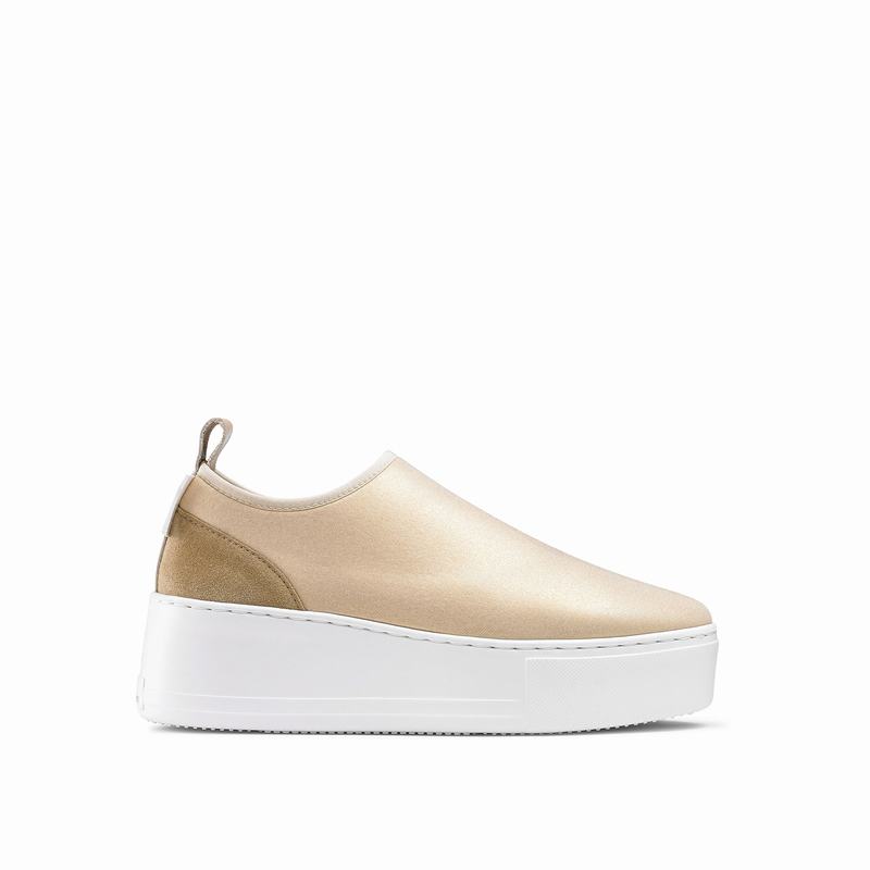 Russell And Bromley Park Flex Plattform Sneakers Dam Metallic | HDT915MX