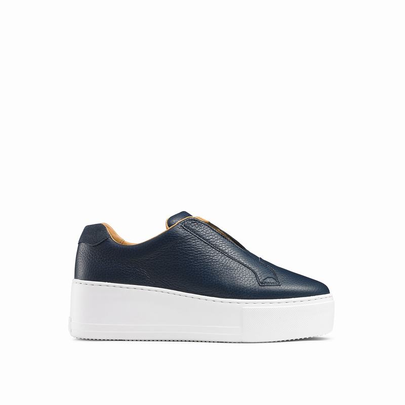 Russell And Bromley Park Up Plattform Sneakers Dam Blå | SBF3392GX