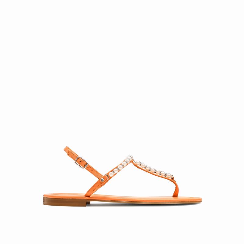 Russell And Bromley Pearly Sandaler Dam Orange | PWP9334RP