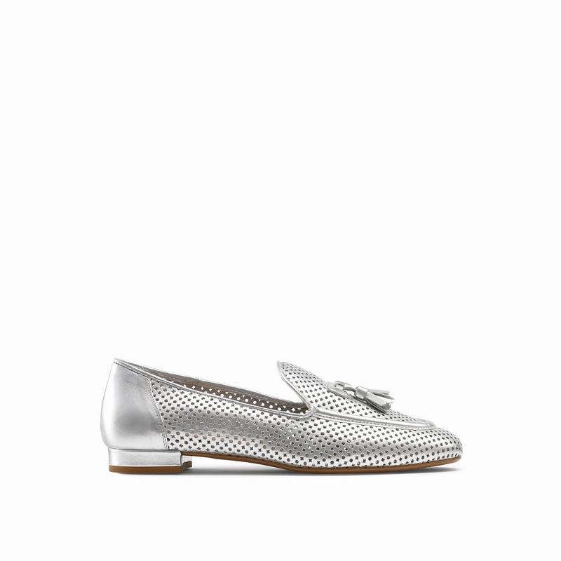 Russell And Bromley Perfect Mockasiner Dam Metallic | JYW1284TI