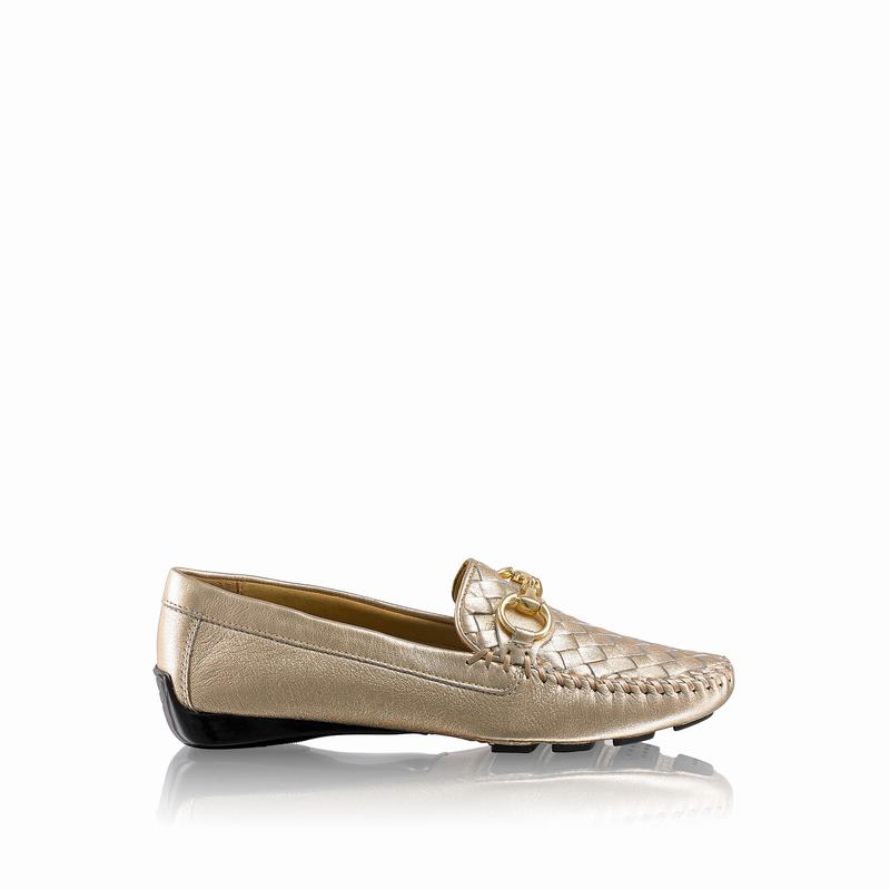 Russell And Bromley Perlata Mockasiner Dam Metallic | VEN9646DO