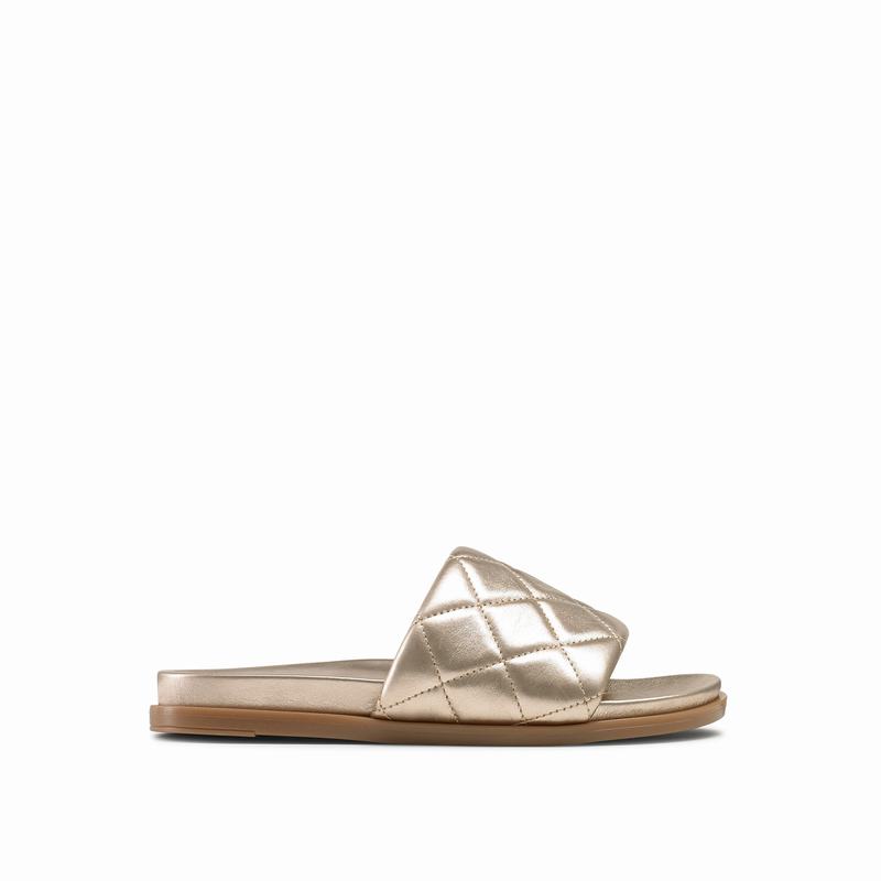 Russell And Bromley Quiltsoft Mules Skor Dam Metallic | GVQ7854CF