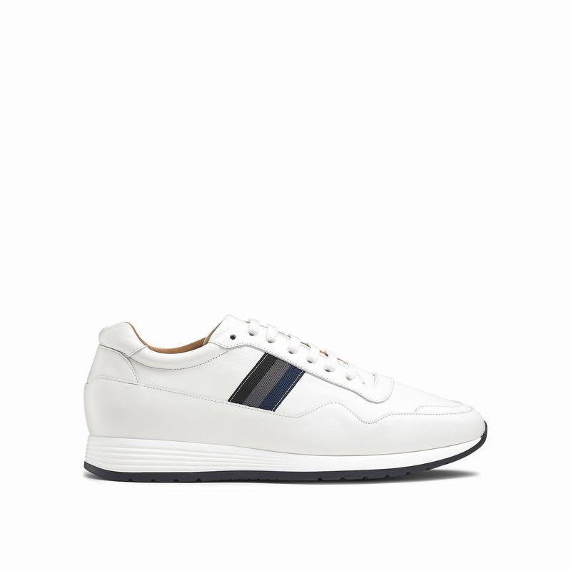 Russell And Bromley Run Time Låga Sneakers Herr Vita | FAJ1756AK