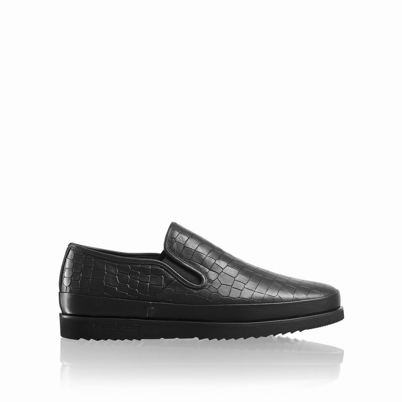 Russell And Bromley Sanmarino Slip On Skor Herr Svarta | FKP199TW