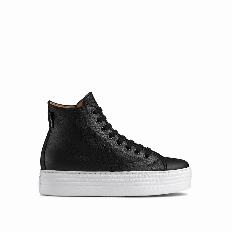 Russell And Bromley Saturn Hi Höga Sneakers Dam Svarta | ZYA6278RM