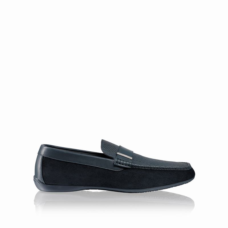 Russell And Bromley Yoga Mockasiner Herr Blå | SRD6026JA